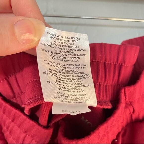 Women’s Mondetta Performance Luxury Red Cargo Straight Leg Sweatpants sz XL - Picture 6 of 7